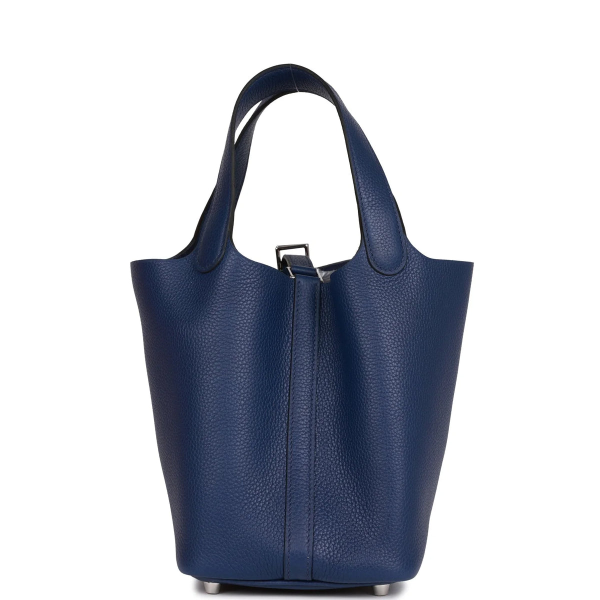 18 Bleu Saphir Palladium Hardware Bucket Bag W424