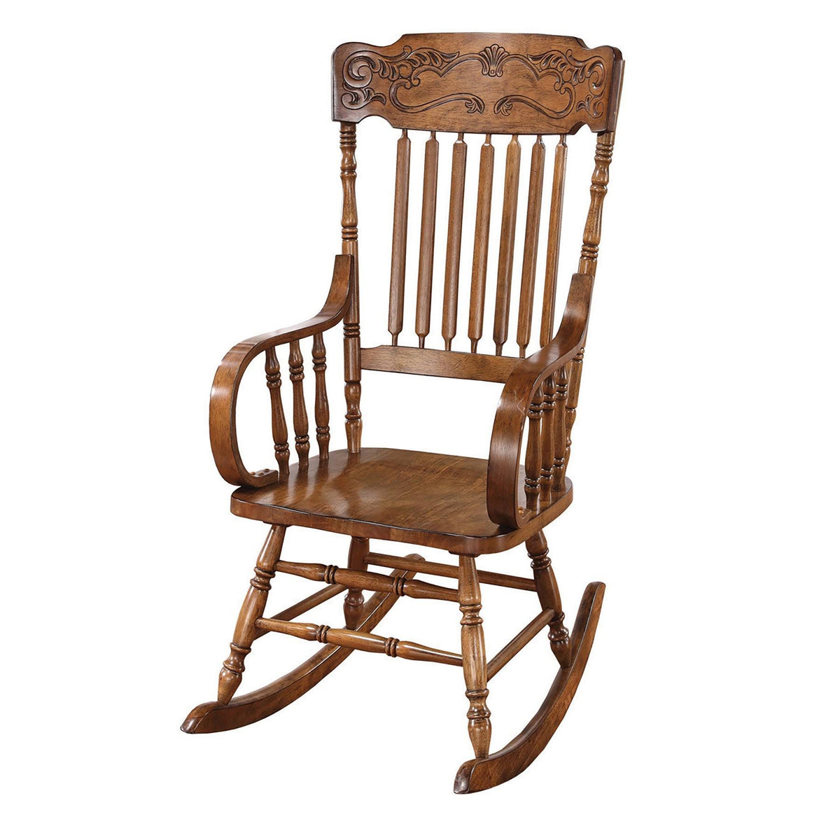 Oak Carved Rocker Chair Y82592