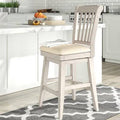 Antique White Swivel Counter Stool W627