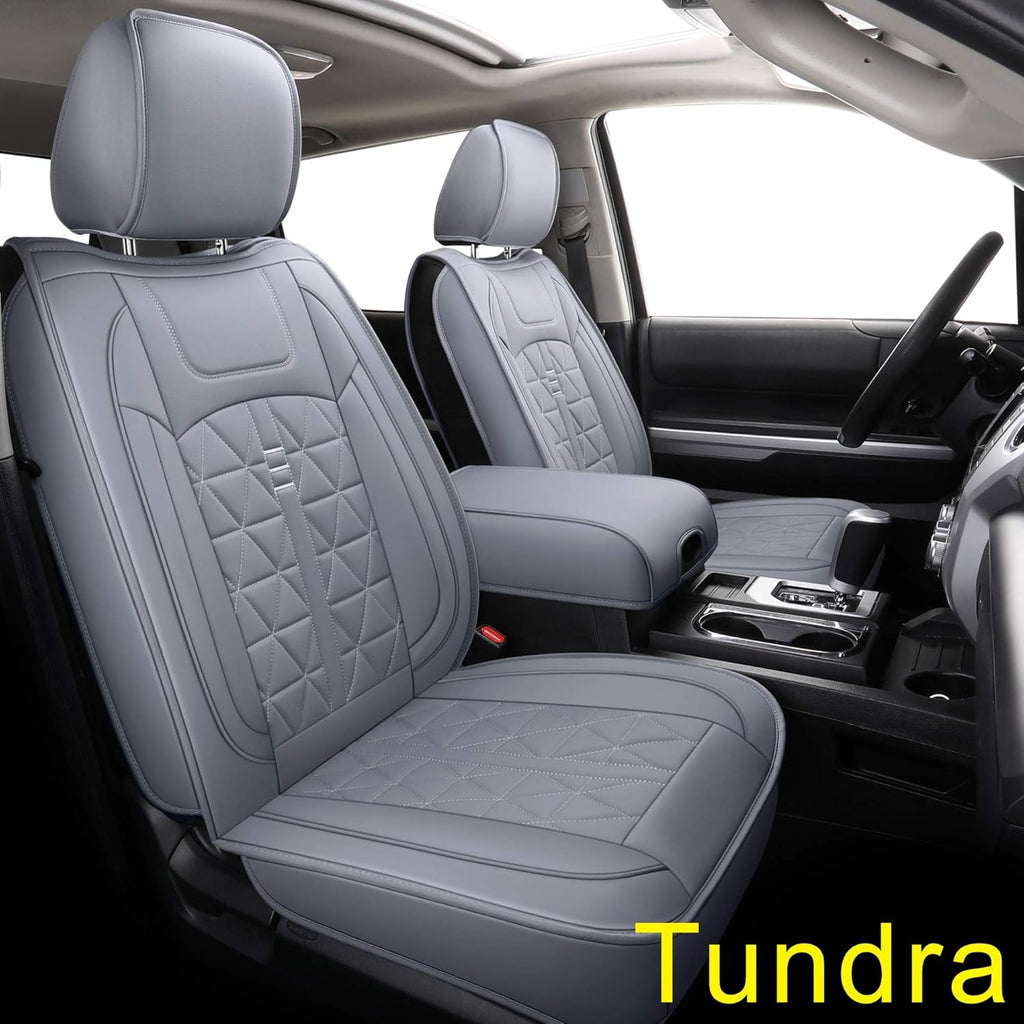 Black Rear Waterproof Faux Leather Seat Covers E9792