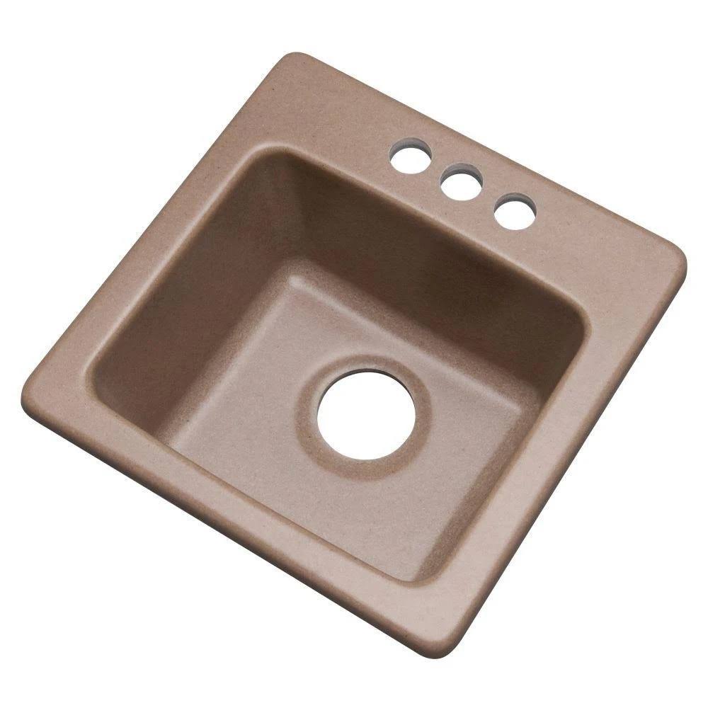 Composite Granite Prep Sink with Three Holes, 16-Inch L224671