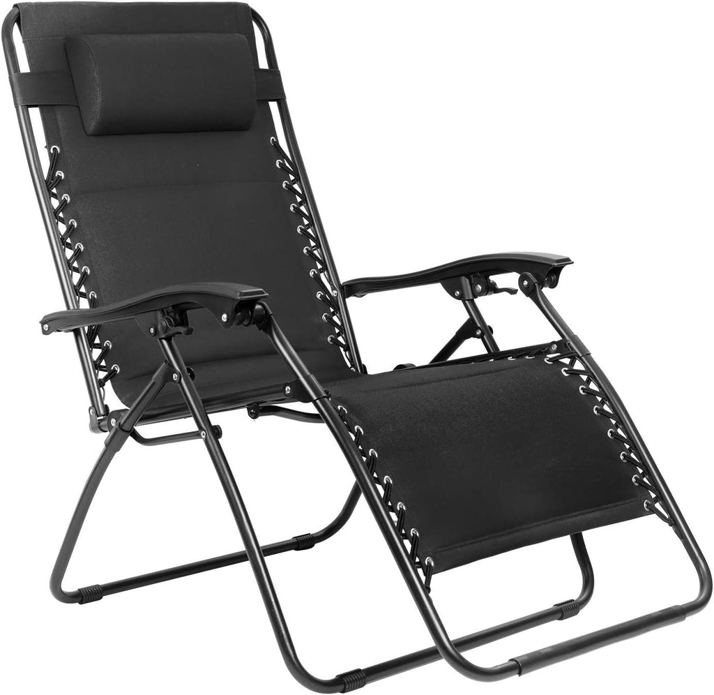 Oversized Padded Zero Gravity Recliner Chair (Black) M594
