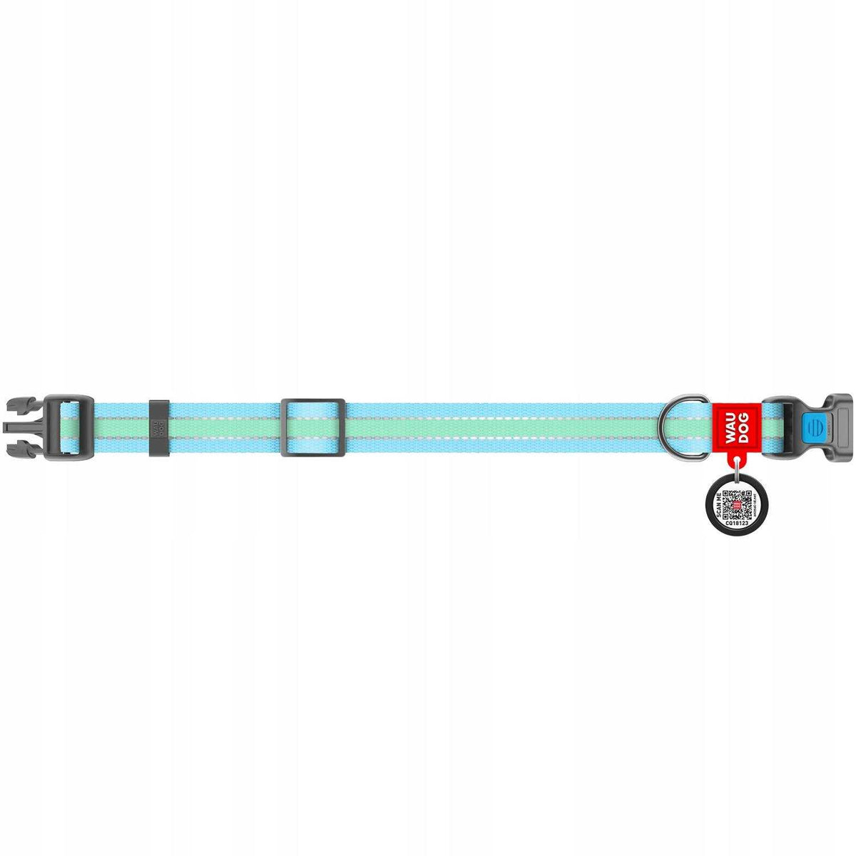 Glow in the Dark Nylon Dog Collar Blue O914586