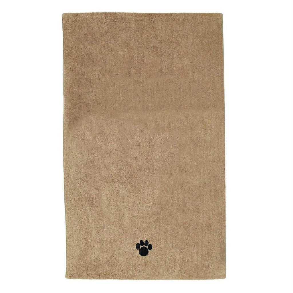 Red Embroidered Paw Pet Towel C913618