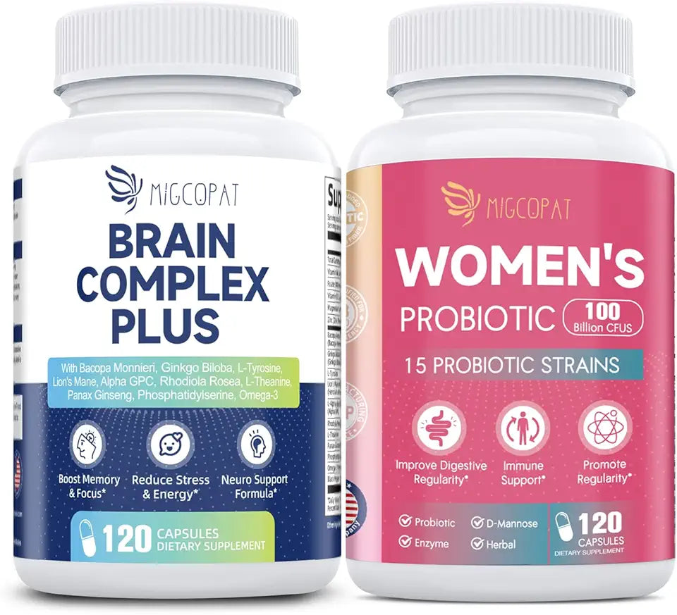 Womens Probiotic & Brain Supplements Y90614