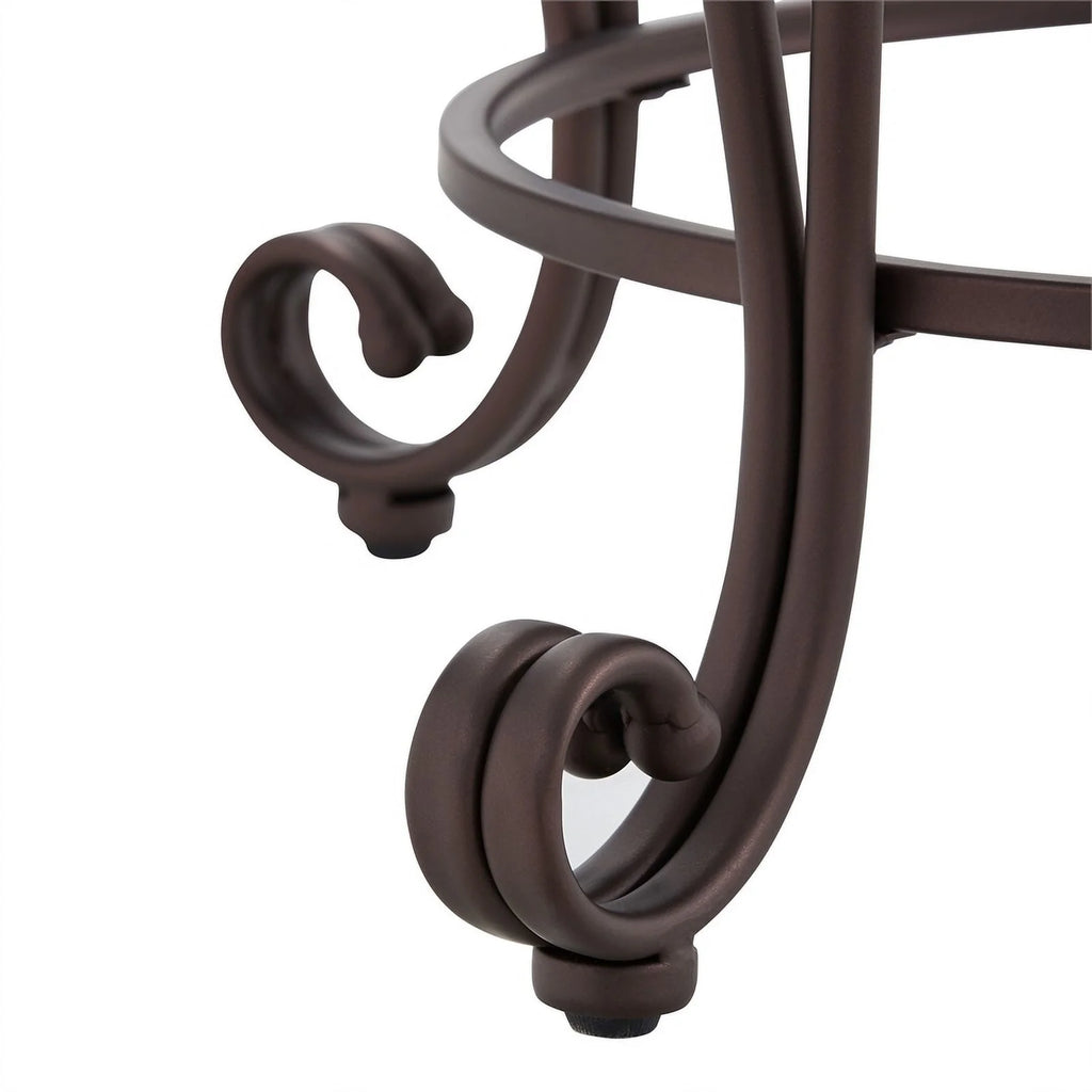 24" Metal Microfiber Counter Stool E2099