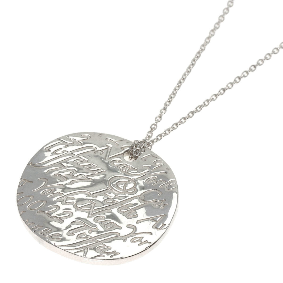 Tiffany Notes Round Ginza 2008 Necklace Silver V300622