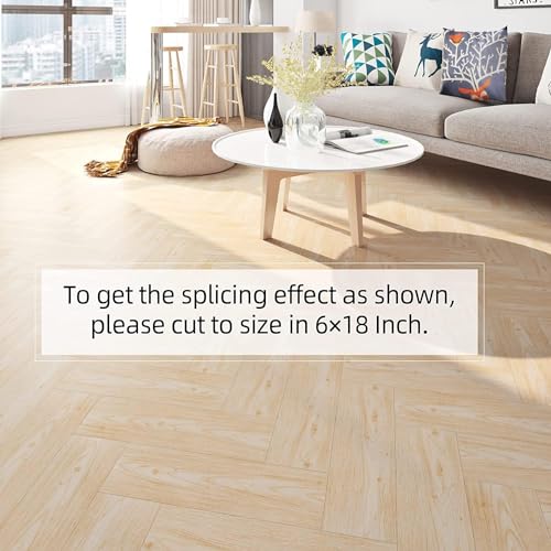 6"x36" 15 Sheets Peel and Stick Waterproof Wood Vinyl Floor Tile U765