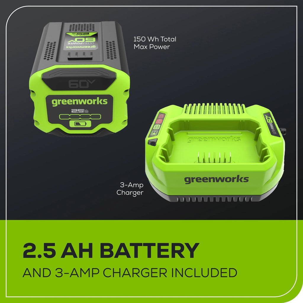 60V 8 Edger with 2.5 Ah Battery & Charger S125862