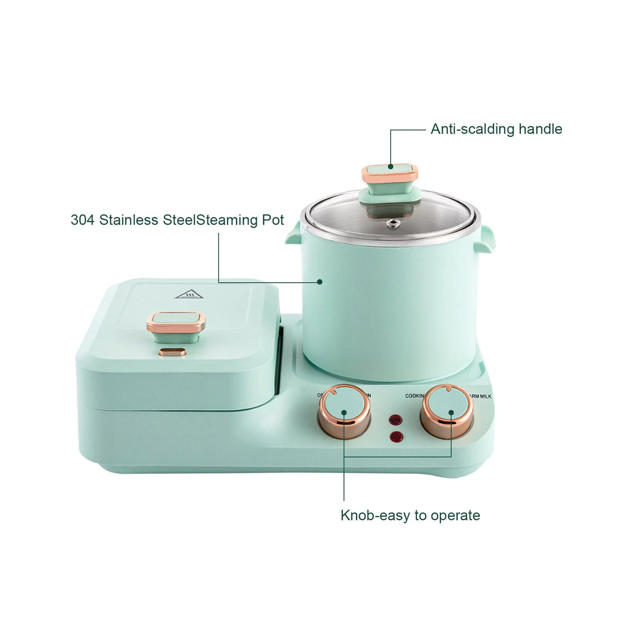 3 in1 Electric Non-stick Breakfast Station Y61764
