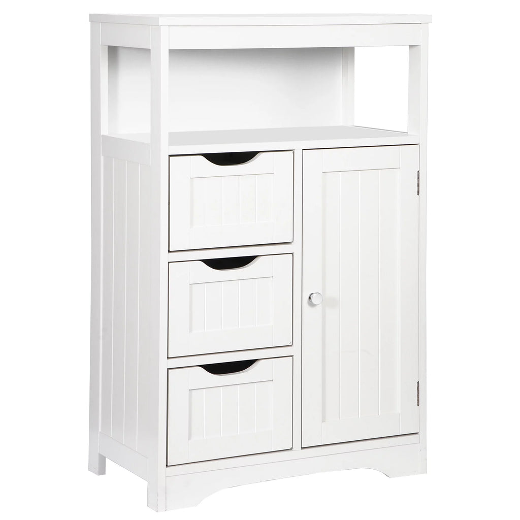 Bathroom Cabinet 3 Drawers Storage Organizer O581756