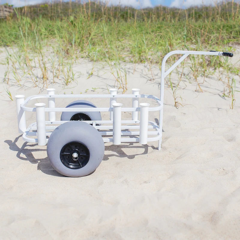 White Surf Pier Cart with Balloon Tires E281070