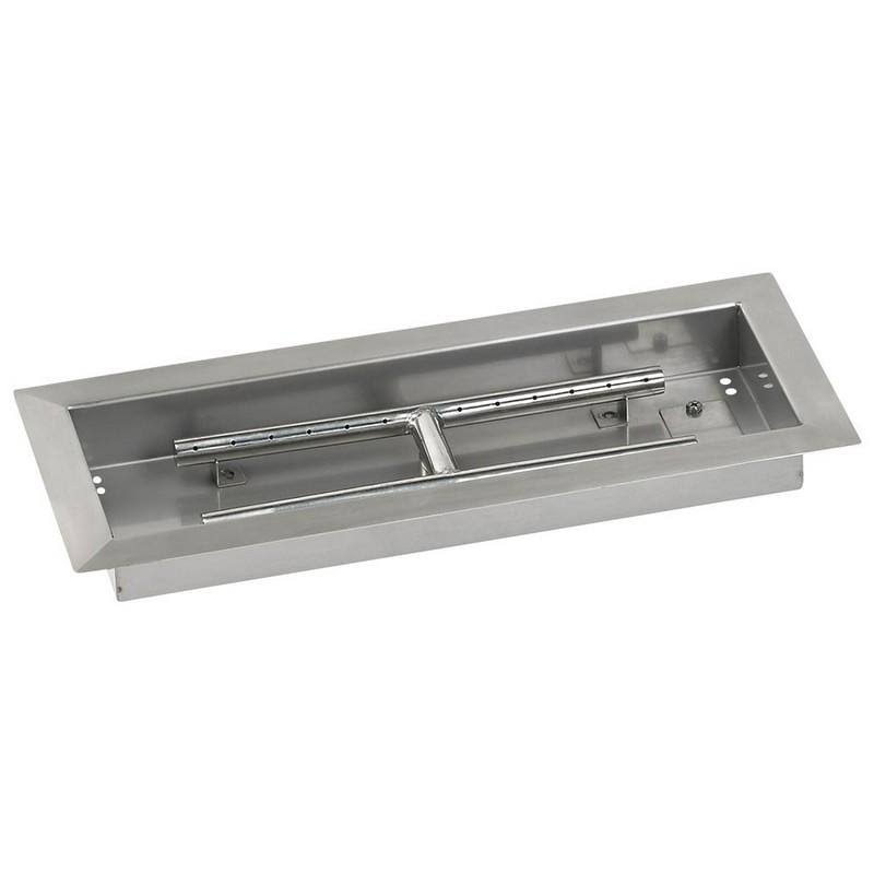18x22 Rectangular Stainless Steel Drop in Firepit Pan with Spark Ignition Kit K8923