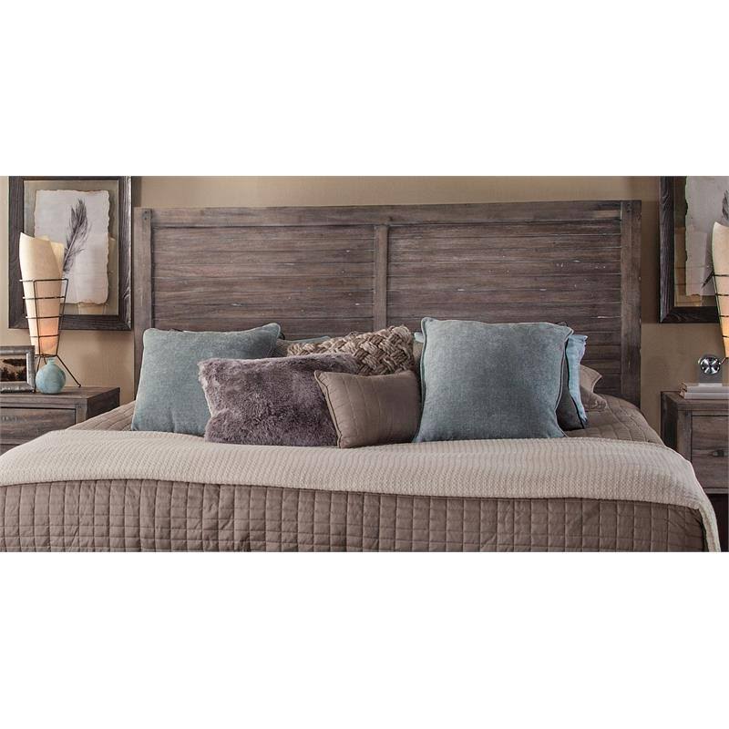 Weathered Gray King Panel Headboard K396