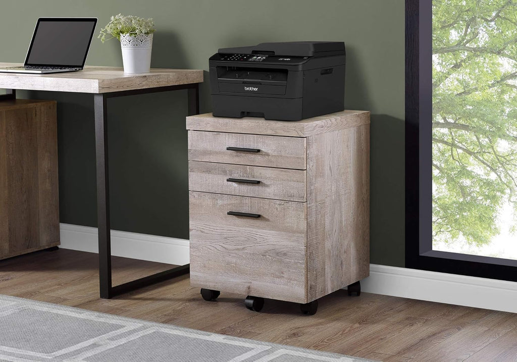 Grey 3 Drawer File Cabinet N703
