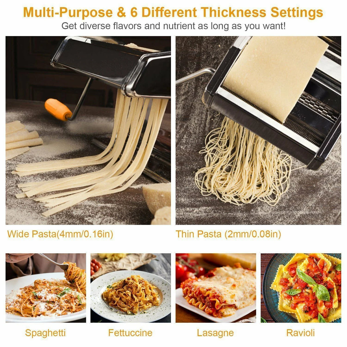 6" Stainless Steel Pasta Maker Q394994