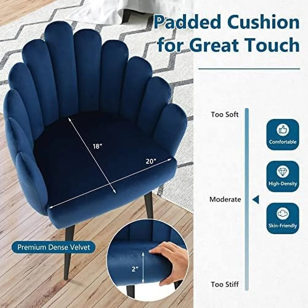 Velvet High Back Upholstered Dining Chair A55887