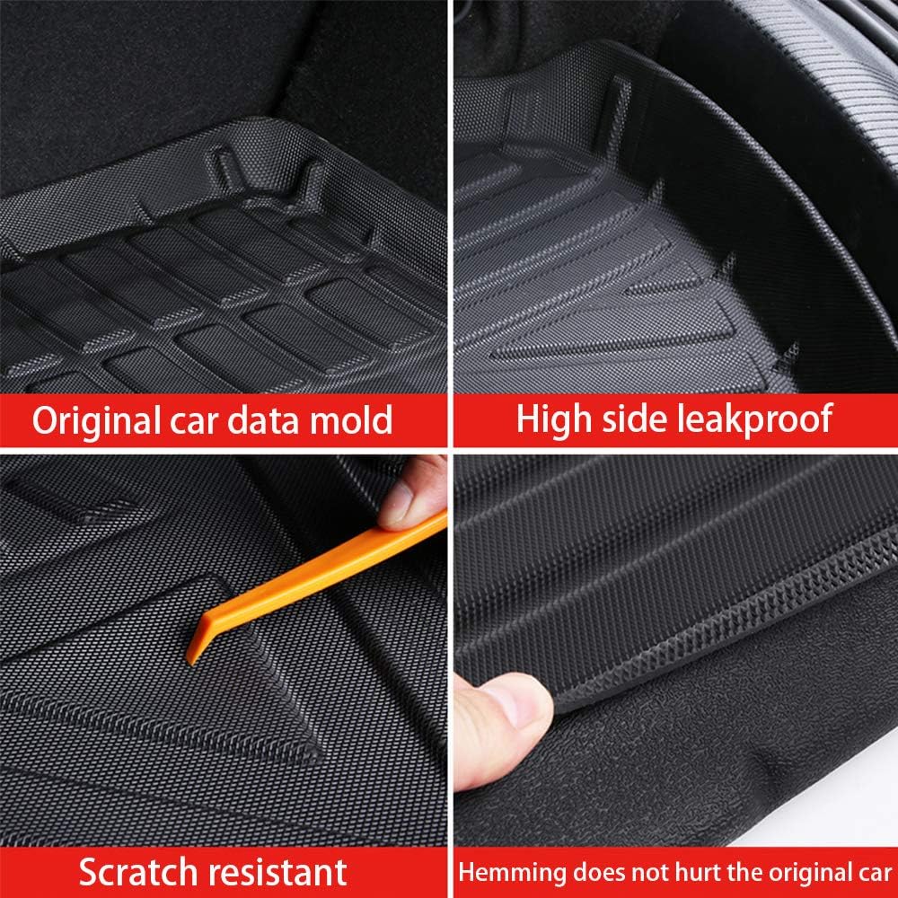 Black Heavy Duty Rubber Trunk Liner for Toyota Highlander 2020 2021 X7212
