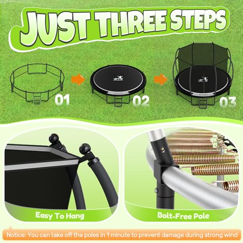 8FT Recreational Trampoline with Enclosure R73764