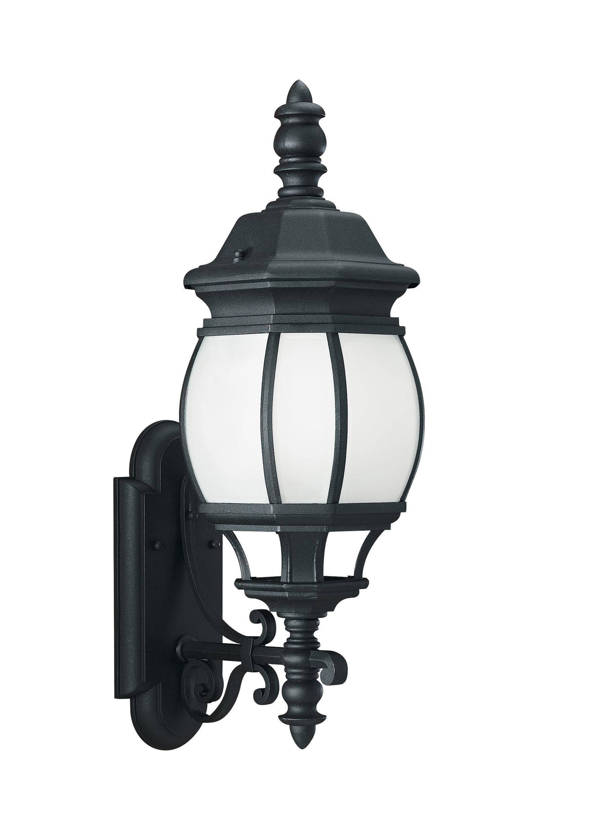 Black Outdoor Wall Lantern H1368