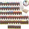 54 Color Acrylic Airbrush Paint Set with Cleaner Thinner Q72719
