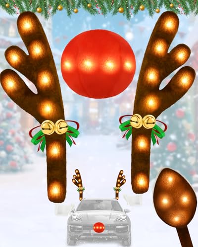 Christmas Reindeer Antlers Car Decoration Kit Y59338