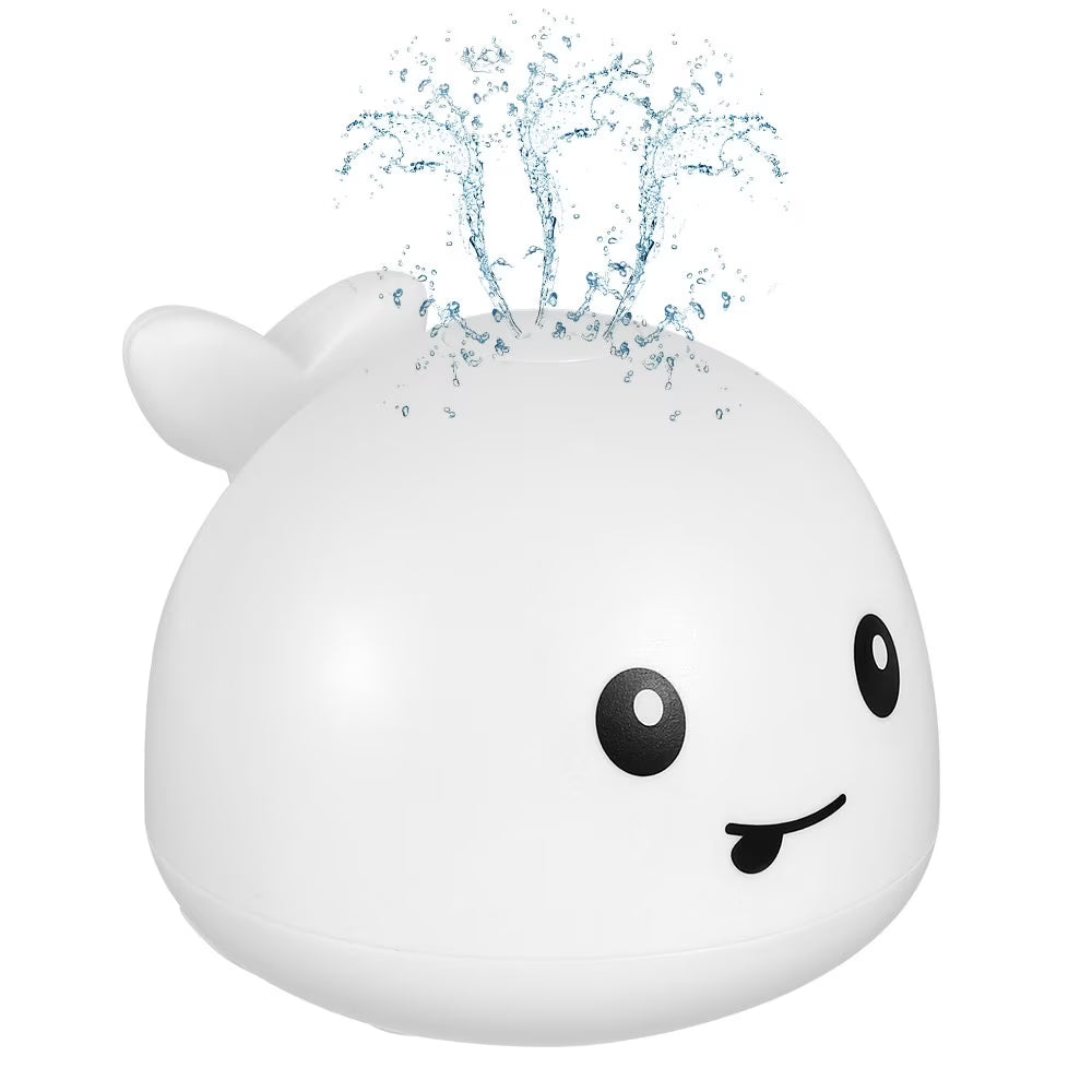 Baby Bath Toy Light up Whale Bath Toy 2 in 1 Induction Water Spray Toy Automatic Sprinkler Bathtub Toy K105