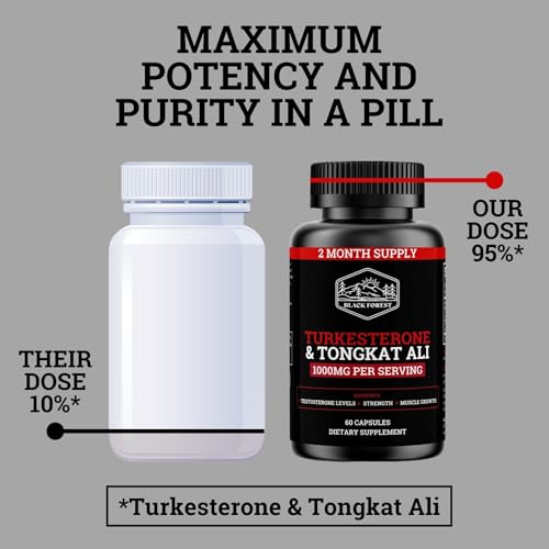 Black 1000mg Turkesterone Supplement X554