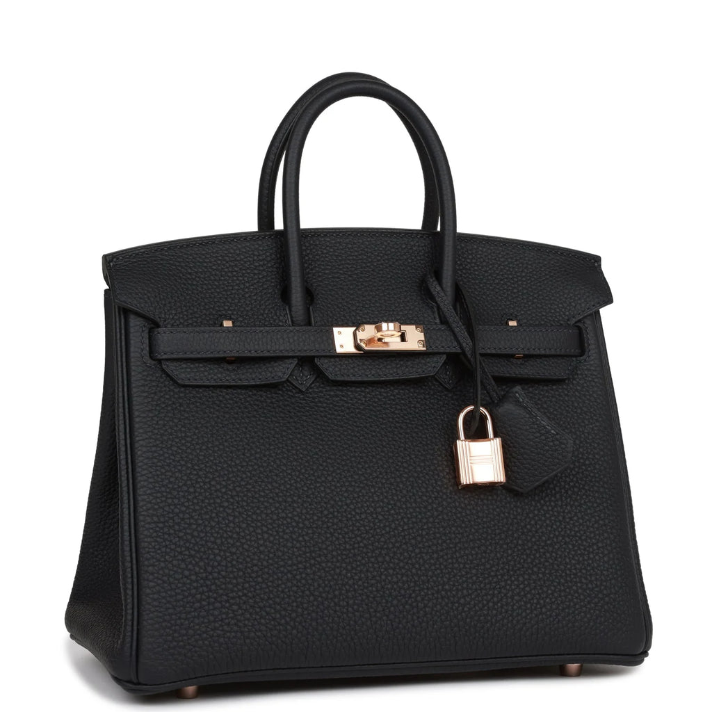 Birkin 25 Caban Togo Rose Gold Hardware D42057