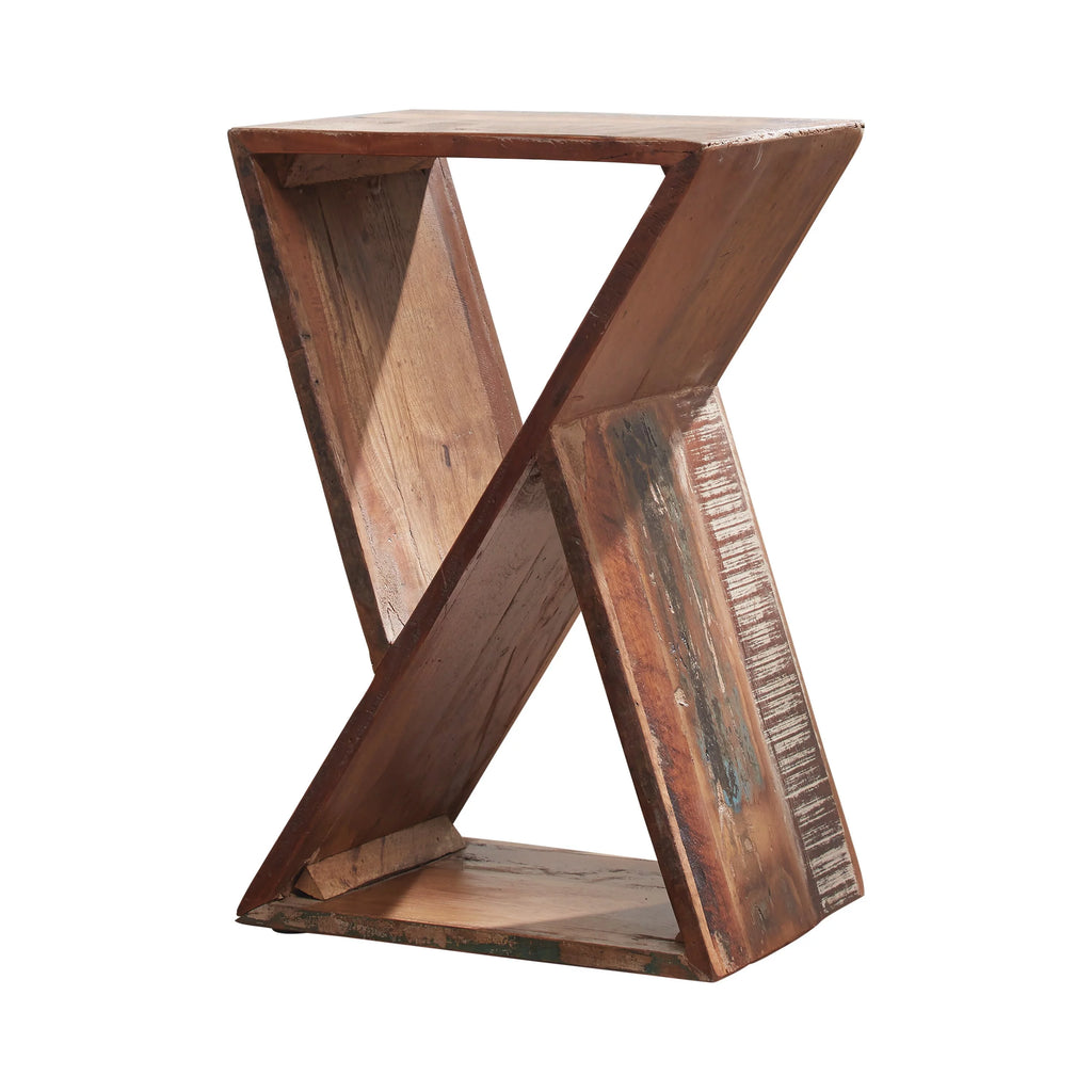 Recycled Wood Accent Table O575