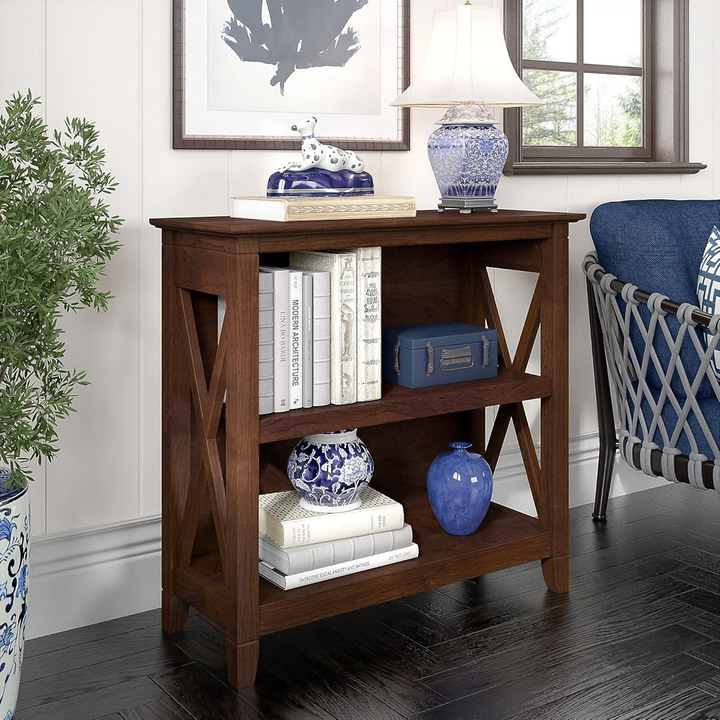 Small 2 Shelf Bookcase, Bing Cherry W98792