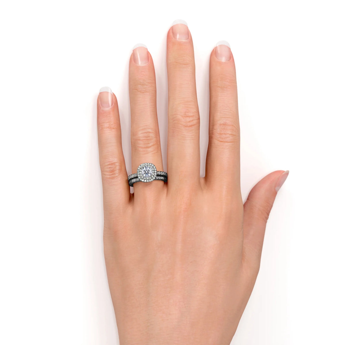Vintage Gothic Wedding Ring Set C24020