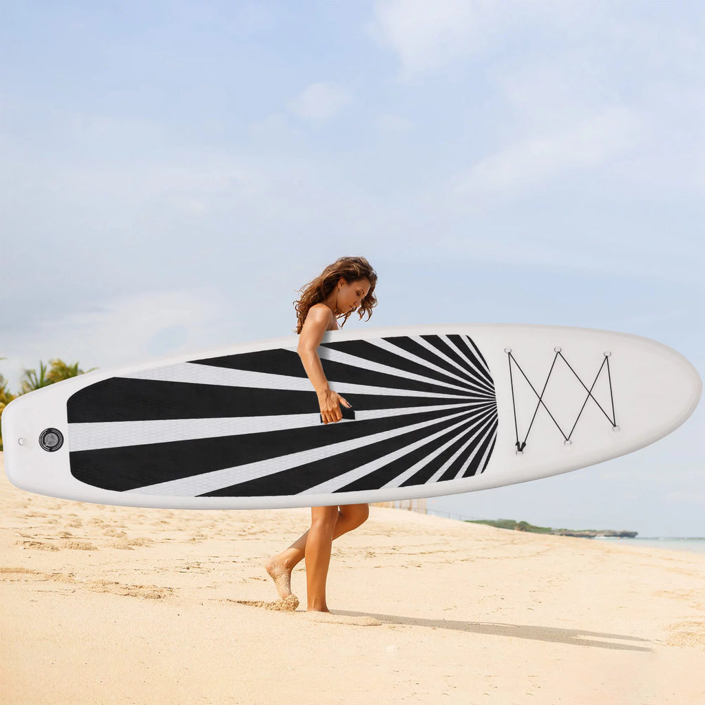 Blue Inflatable Stand Up Paddle Board with Non-Slip Deck Pad G423636