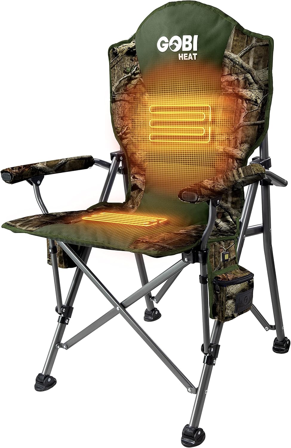 Heated Camping Chair with Battery and Charger F21310