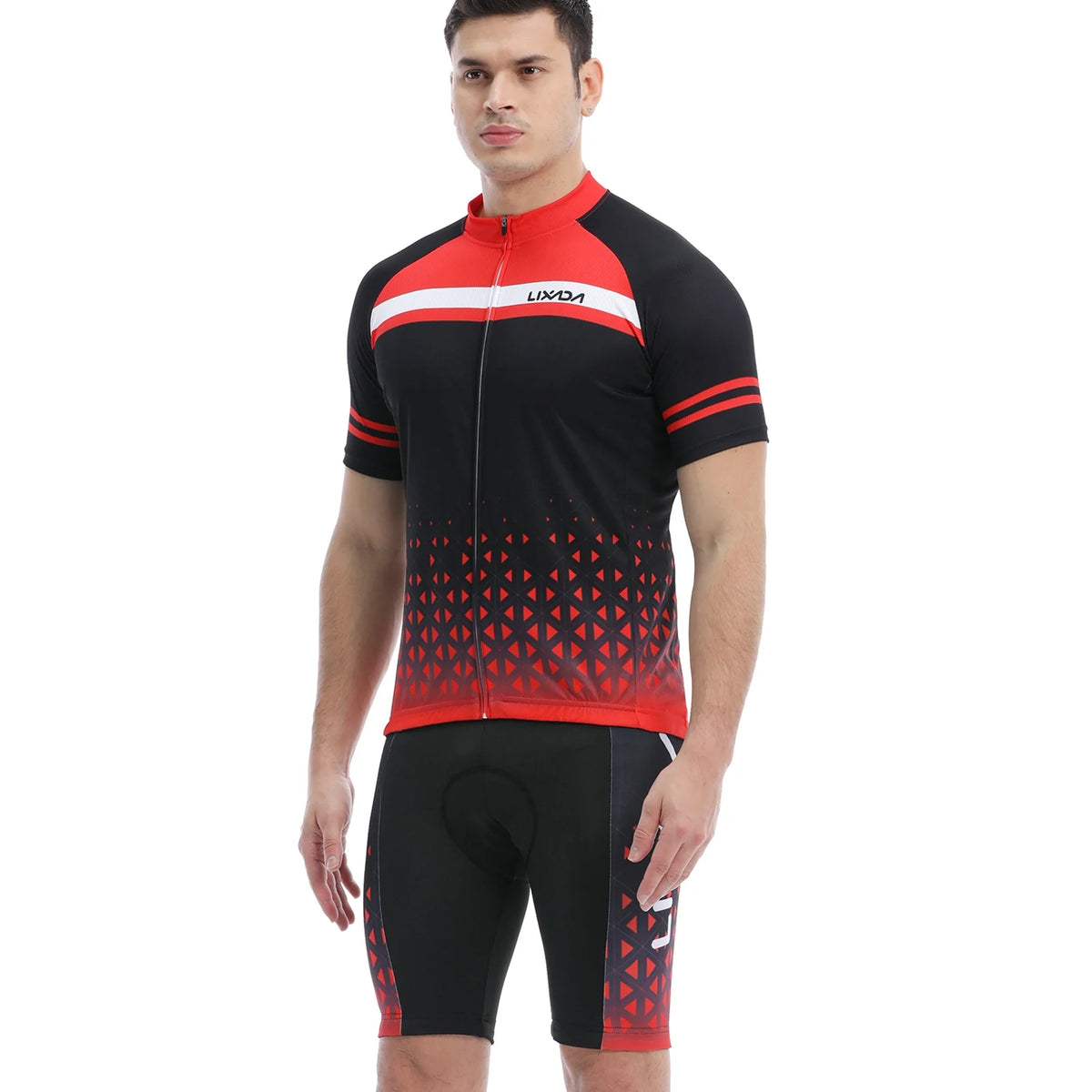 Men Cycling Jersey Set with Padded Shorts Q895031