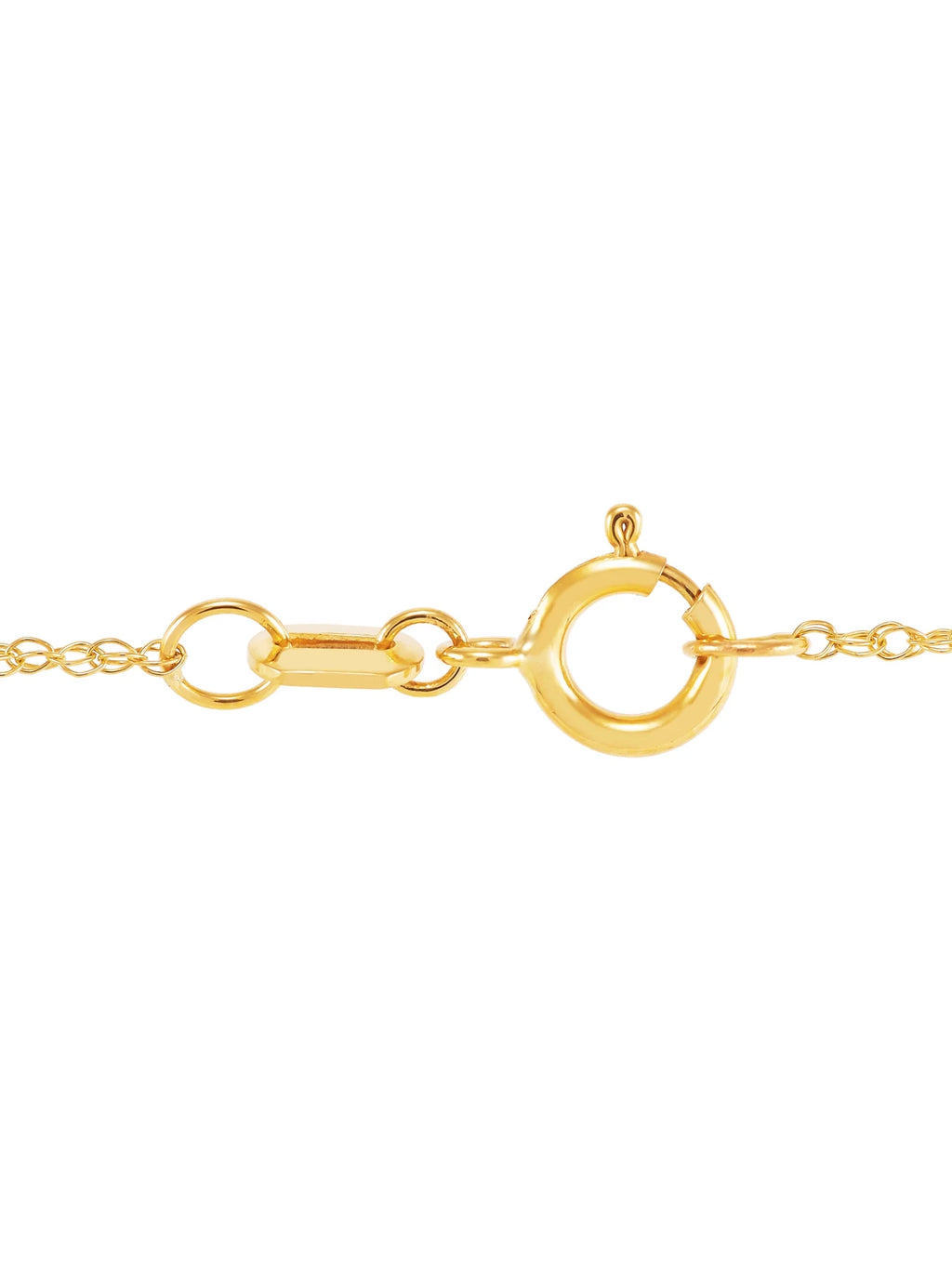 10K Yellow Gold Bar Plaque Necklace, 18" M782225