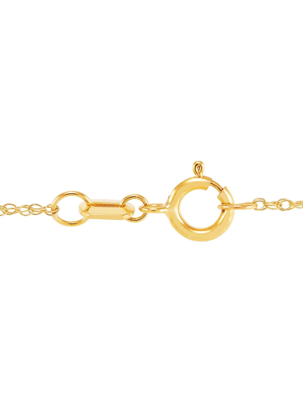10K Yellow Gold Bar Plaque Necklace, 18" M782225