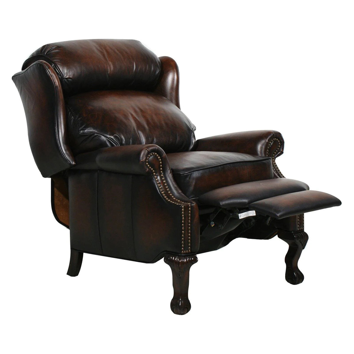 Leather Recliner with Nailheads L8679
