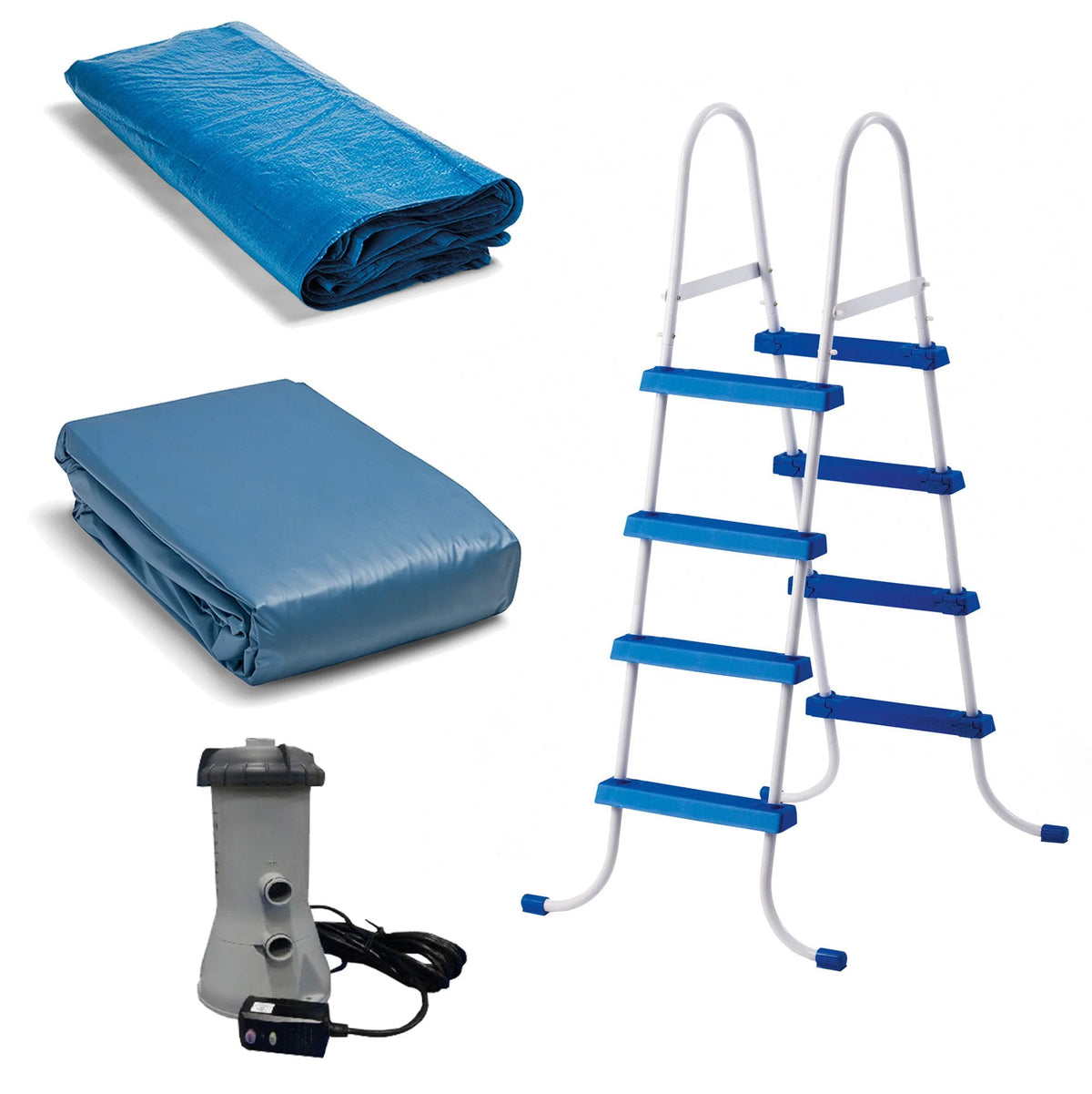 Above Ground Swimming Pool with Ladder and Pump J244