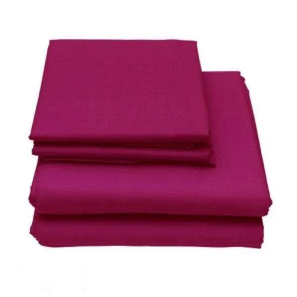 6-Piece Set Deep Pocket Bed Sheets Eggplant California King I79445