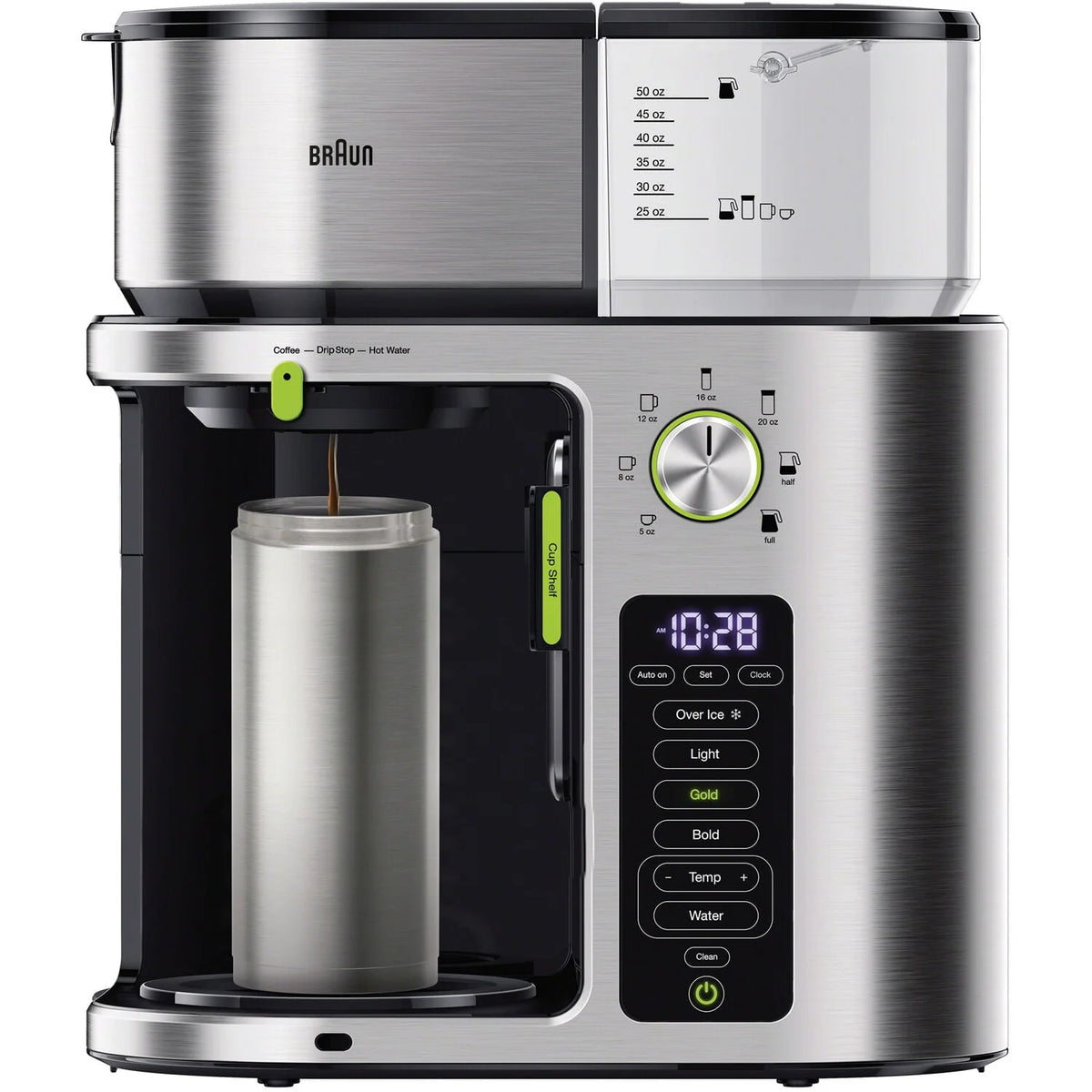 Stainless Steel 10 Cup Drip Coffee Maker R307