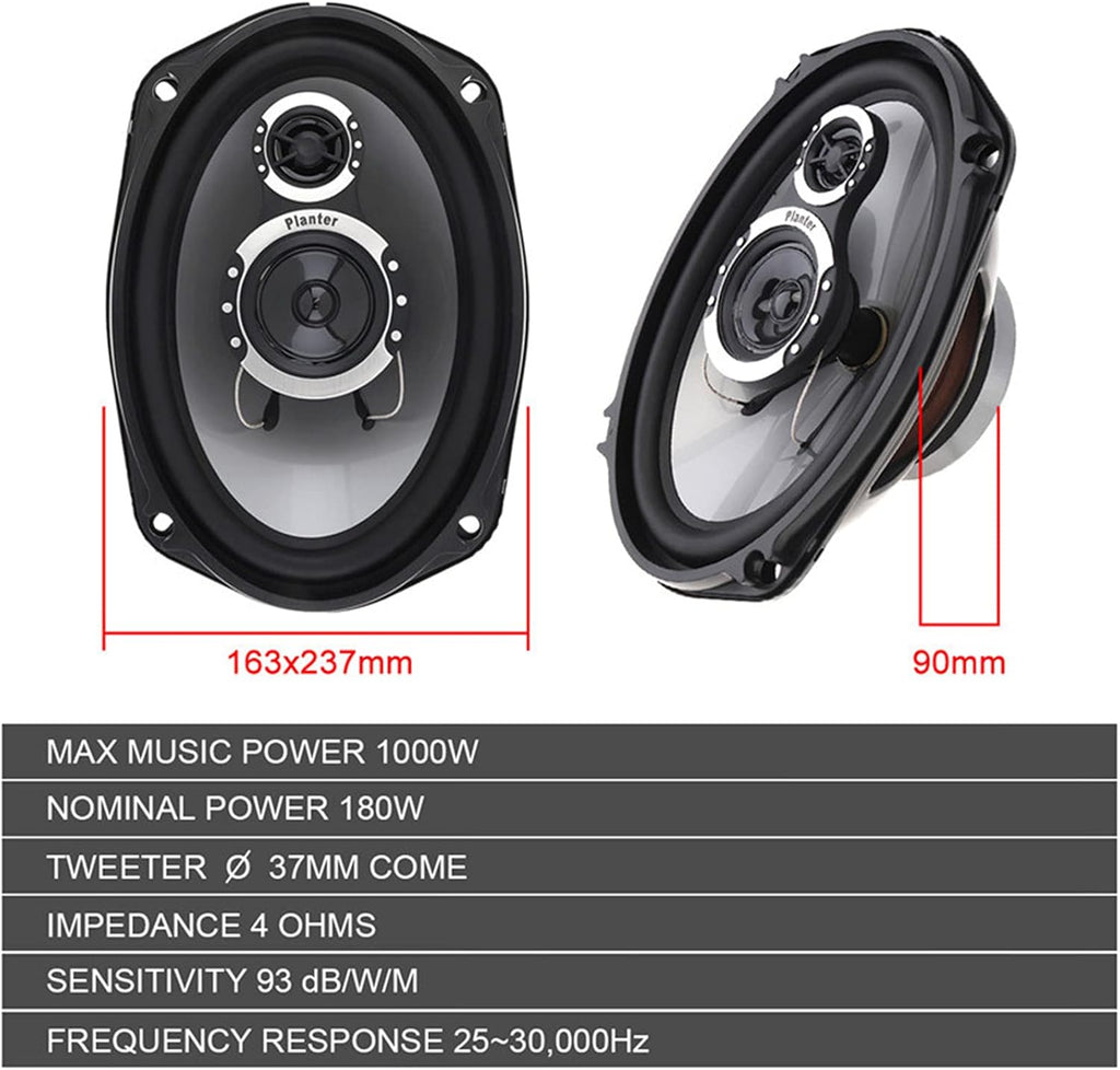 6''x 9'' 3-Way Coaxial Speakers (2 Pack) W45447