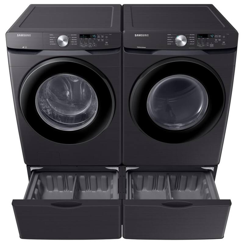7.5 cu. ft. Stackable Vented Electric Dryer with Sensor Dry in Brushed Black P902