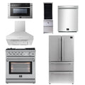 30 Gas Range with Airfryer, Range Hood, 36 Refrigerator, Dishwasher, Microwave Drawer, Wine Cooler I604