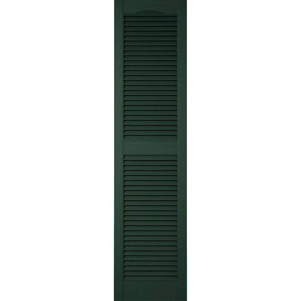 Vinyl Open Louver Shutters with Shutter-Loks S1380