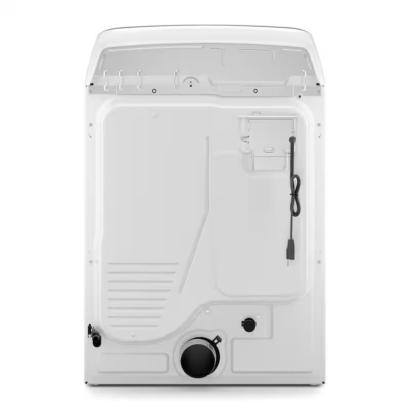 White Gas Dryer with Hamper Door D86634