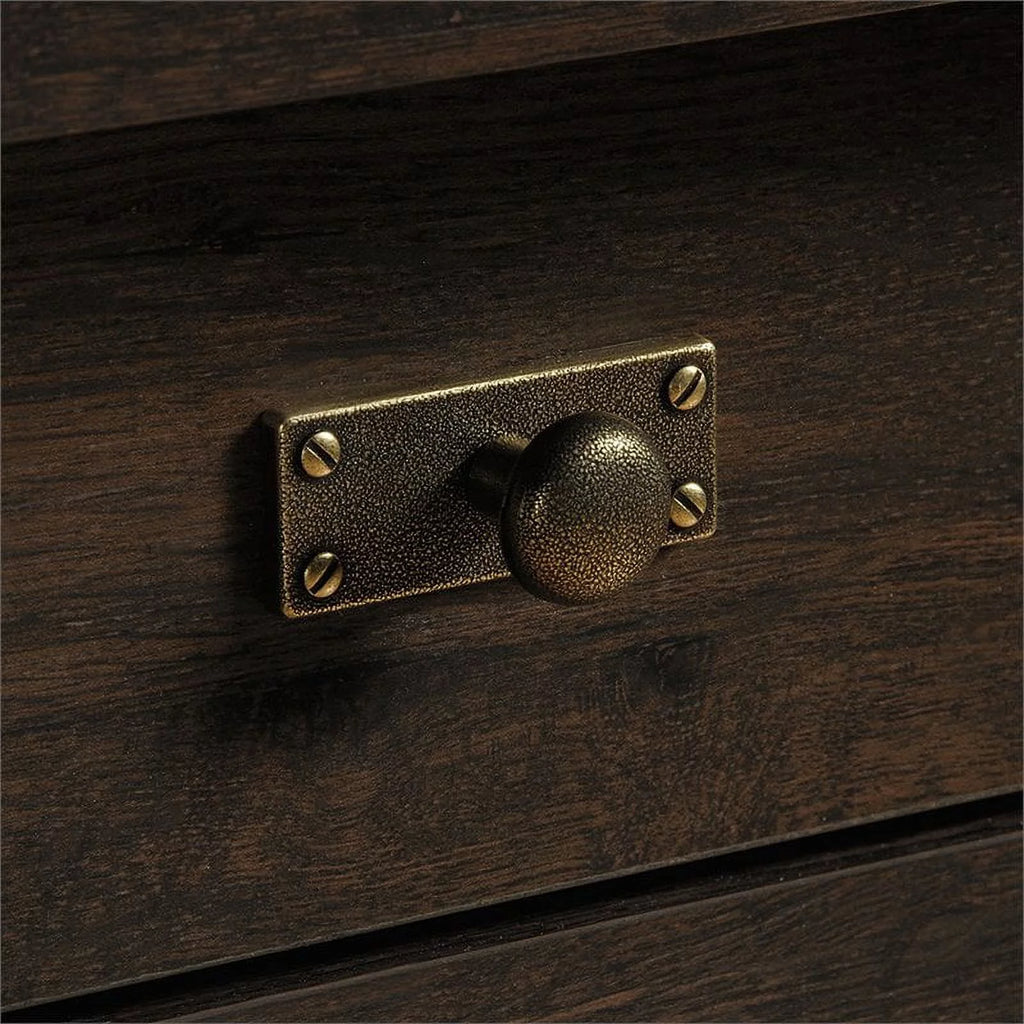 Mid-Century Wood Cabinet in Coffee Espresso Oak W840118
