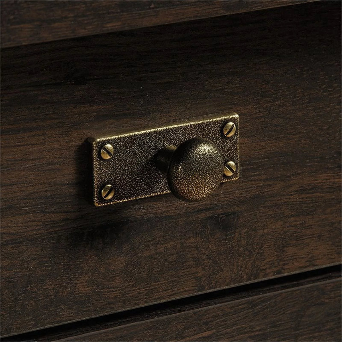 Mid-Century Wood Cabinet in Coffee Espresso Oak W840118