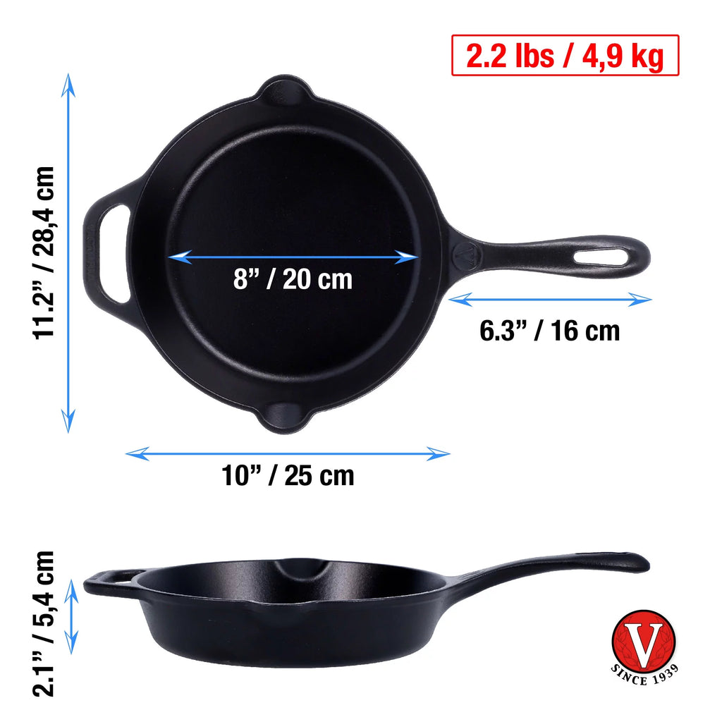 10-Inch Seasoned Cast Iron Skillet N2273
