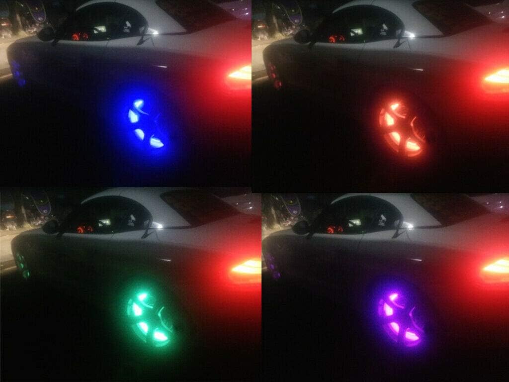 15.5 in 4 PCS 576 LEDs Double-Sided RGBW Wheel Rim Light Kit E461492